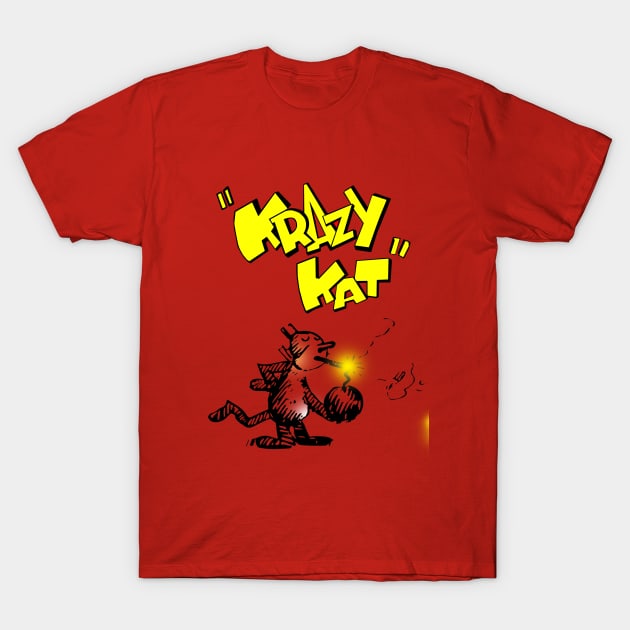 The Crazy Kat and the Bomb T-Shirt by enyeniarts